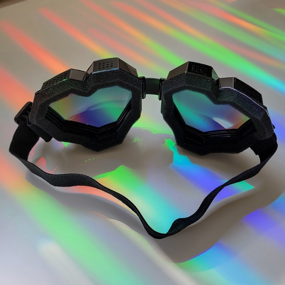 Heart Rainbow Mirrored Ski Snowboard Goggles - Picture 9 of 9